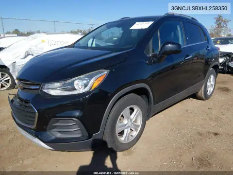 2017 Chevrolet Trax Lt VIN 3GNCJLSBXHL258350 фото 3