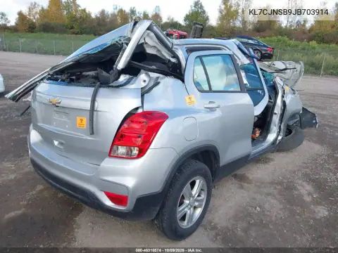 2018 Chevrolet Trax Ls VIN KL7CJNSB9JB703914 фото 4