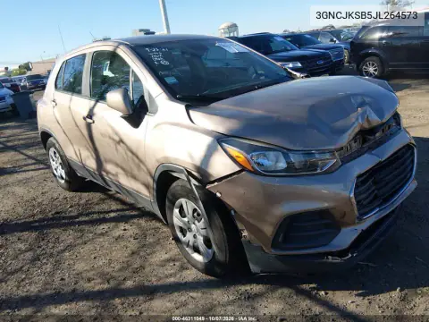 3GNCJKSB5JL264573 — 2018 Chevrolet TRAX, Передняя часть, фото до ремонта