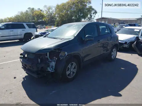 2019 Chevrolet Trax Ls VIN 3GNCJKSB3KL402242 фото 3