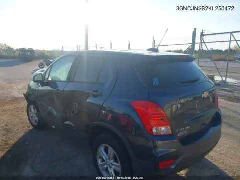 2019 Chevrolet Trax Ls VIN 3GNCJNSB2KL250472 фото 3