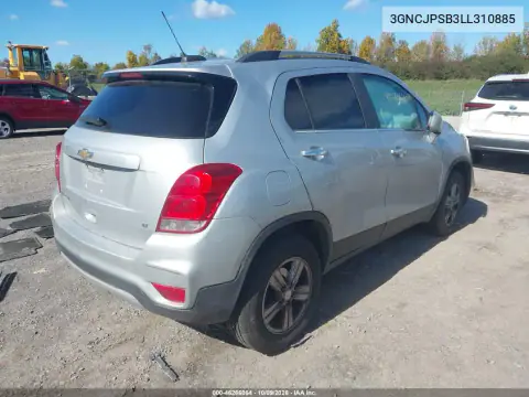2020 Chevrolet Trax Awd Lt VIN 3GNCJPSB3LL310885 фото 5