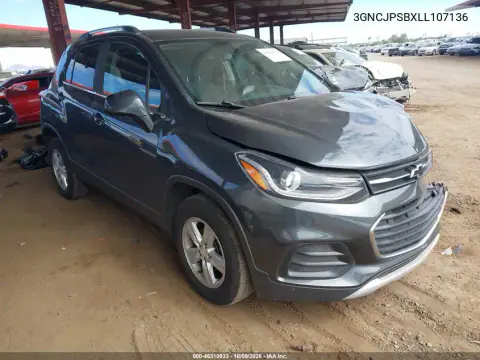 3GNCJPSBXLL107136 — 2020 Chevrolet TRAX, Передняя часть, фото до ремонта