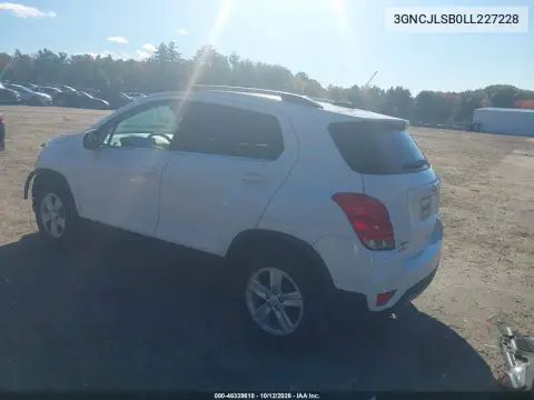 2020 Chevrolet Trax Fwd Lt VIN 3GNCJLSB0LL227228 фото 4