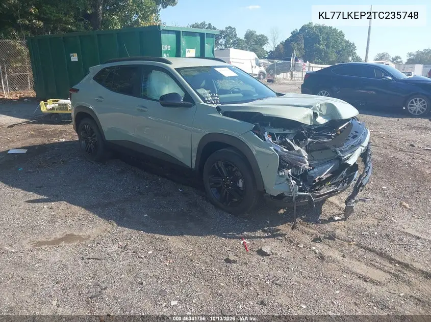 KL77LKEP2TC235748 Chevrolet TRAX 2026 — повреждение Передняя часть, фото до ремонта