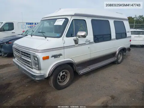 1991 Chevrolet G20 VIN 2GBEG25K5M4147743 фото 2