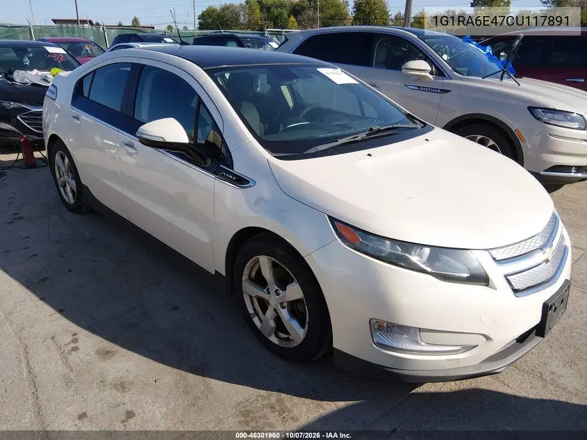 2012 Chevrolet Volt VIN 1G1RA6E47CU117891 фото 1