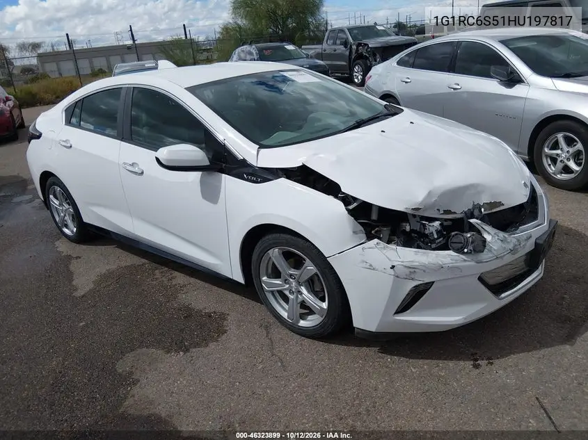 2017 Chevrolet Volt Lt VIN 1G1RC6S51HU197817 фото 1
