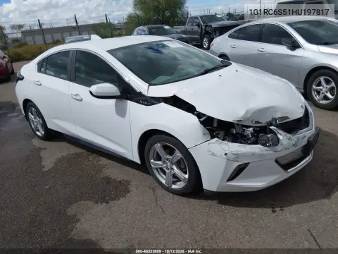 1G1RC6S51HU197817 — 2017 Chevrolet Volt, Передняя часть, фото до ремонта