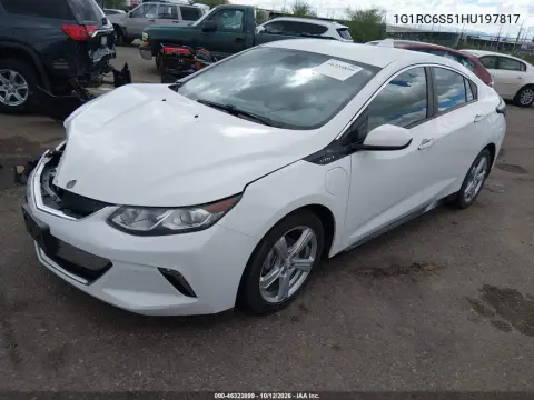 2017 Chevrolet Volt Lt VIN 1G1RC6S51HU197817 фото 2