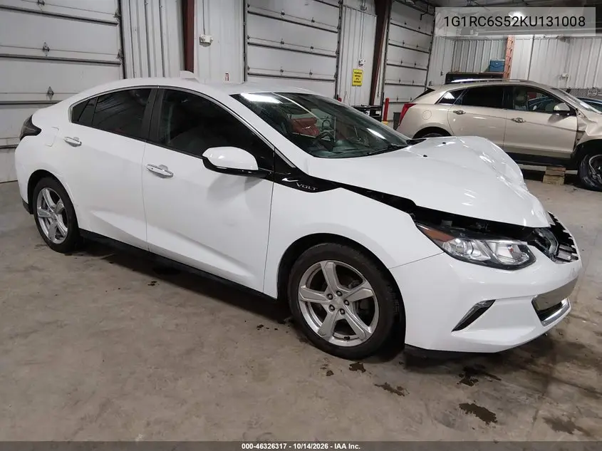 1G1RC6S52KU131008 — 2019 Chevrolet Volt, фото 2 с аукциона IAAI, Передняя часть