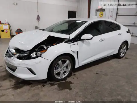 1G1RC6S52KU131008 — 2019 Chevrolet Volt, фото 3 с аукциона IAAI, Передняя часть