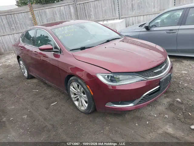 1C3CCCAB7GN140280 — 2016 Chrysler 200 Limited, Передняя часть (Front), фото до ремонта