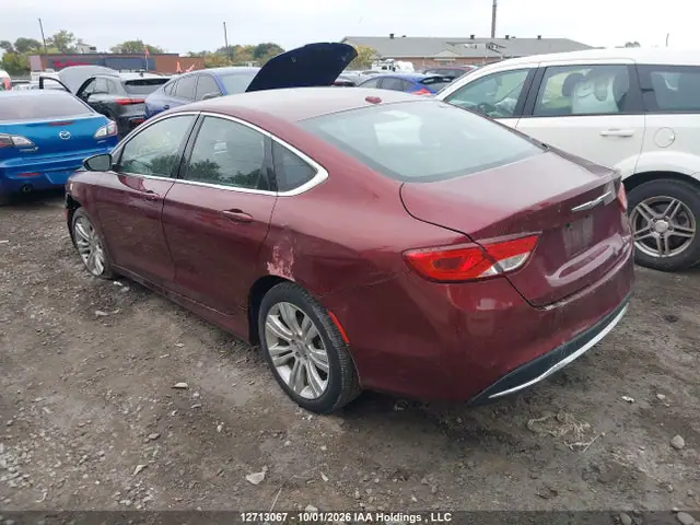 1C3CCCAB7GN140280 — 2016 Chrysler 200 Limited, фото 3 с аукциона IAAI 14.10.2026, Передняя часть