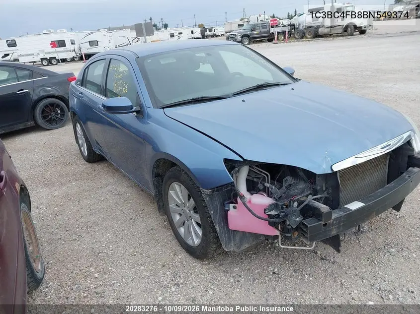 2011 Chrysler 200 Lx VIN 1C3BC4FB8BN549374 фото 2