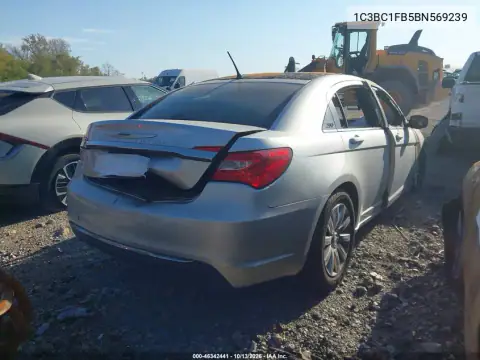 1C3BC1FB5BN569239 — 2011 Chrysler 200, фото 4 с аукциона IAAI, Полный пожар