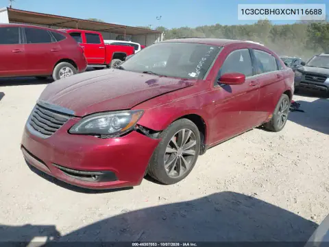 2012 Chrysler 200 S VIN 1C3CCBHGXCN116688 фото 2