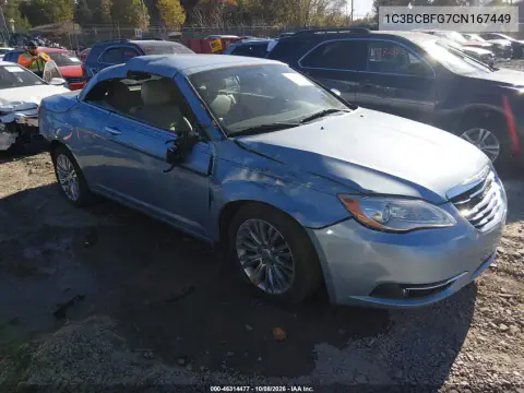 1C3BCBFG7CN167449 — 2012 Chrysler 200, Боковая часть, фото до ремонта