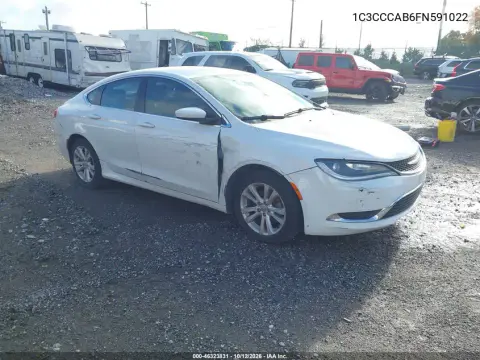 1C3CCCAB6FN591022 — 2015 Chrysler 200, Передняя часть, фото до ремонта