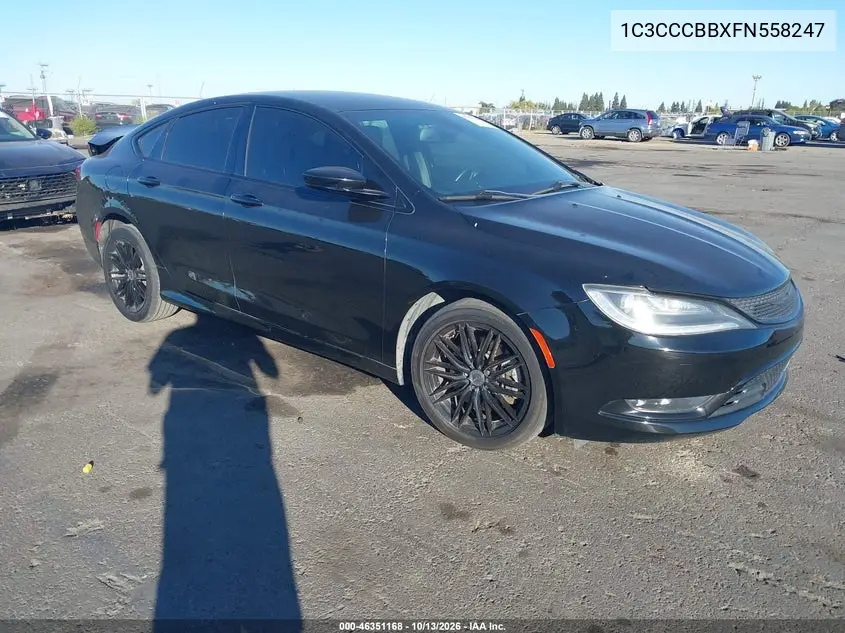 1C3CCCBBXFN558247 — 2015 Chrysler 200, фото 2 с аукциона IAAI, Боковая часть