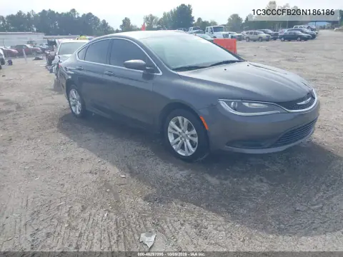 1C3CCCFB2GN186186 — 2016 Chrysler 200, Передняя часть, фото до ремонта