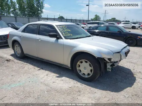2C3AA53G85H585036 — 2005 Chrysler 300, Передняя часть, фото до ремонта