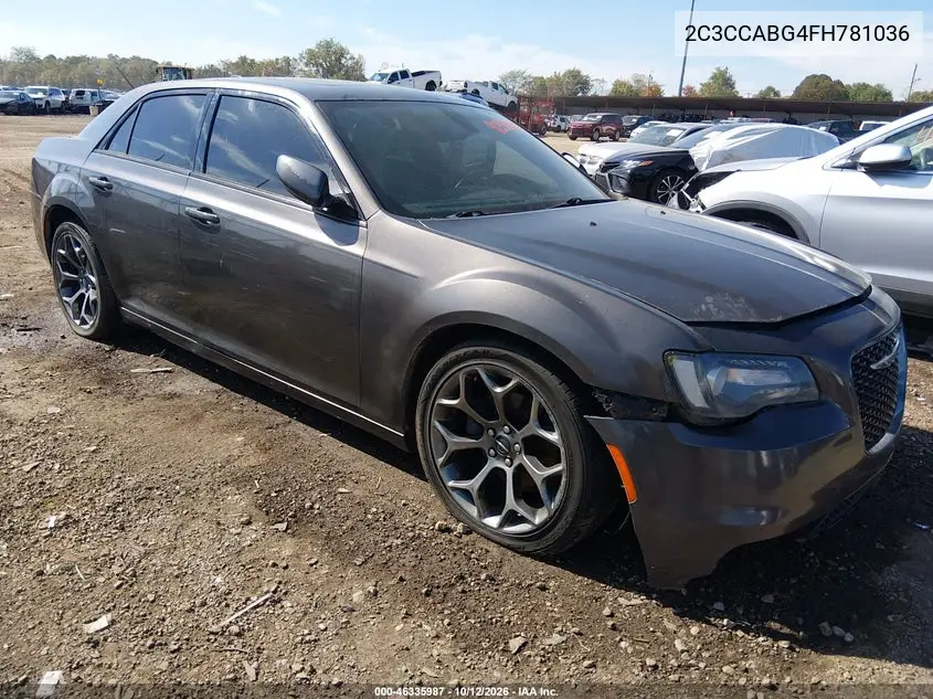 2015 Chrysler 300 300S VIN 2C3CCABG4FH781036 фото 1