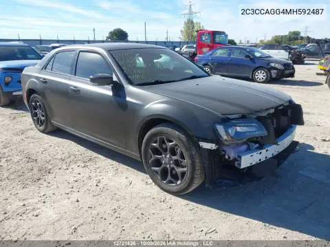 2C3CCAGG4MH592487 — 2021 Chrysler 300, Передняя часть, фото до ремонта