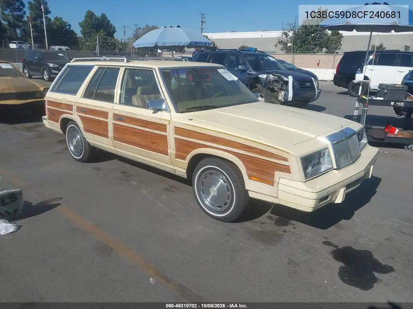 1982 Chrysler Lebaron Town And Country VIN 1C3BC59D8CF240681 фото 2