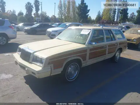 1982 Chrysler Lebaron Town And Country VIN 1C3BC59D8CF240681 фото 3