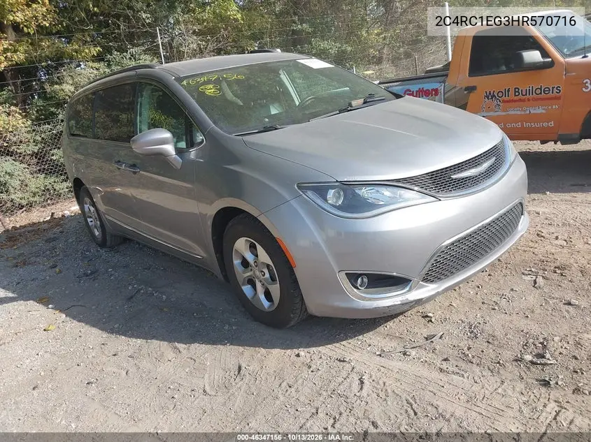 2C4RC1EG3HR570716 — 2017 Chrysler Pacifica, фото 2 с аукциона IAAI, Боковая часть