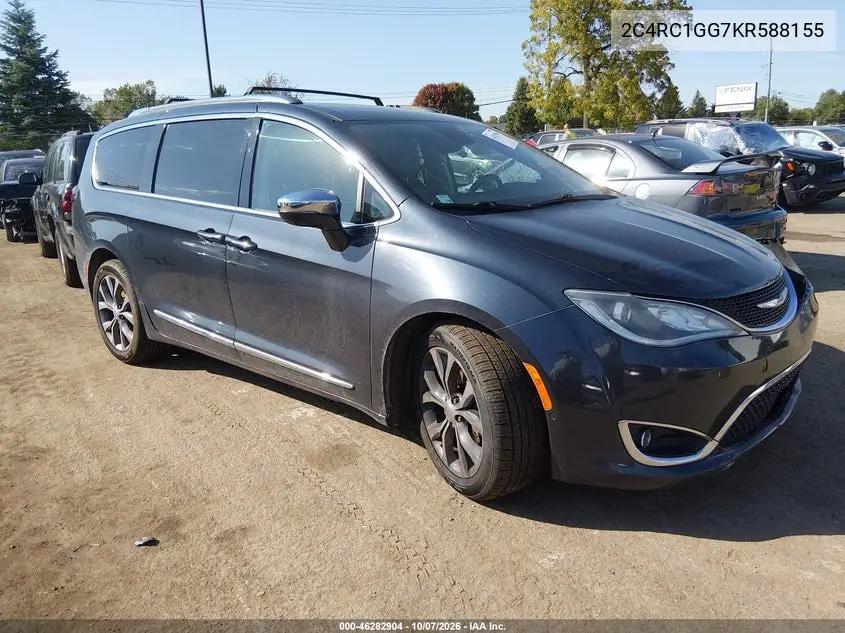 2019 Chrysler Pacifica Limited VIN 2C4RC1GG7KR588155 фото 2