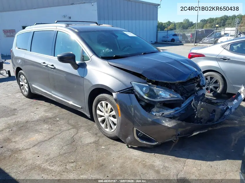 2019 Chrysler Pacifica Touring L VIN 2C4RC1BG2KR650438 фото 1