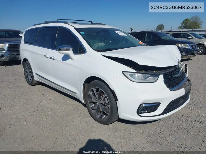 2021 Chrysler Pacifica Limited Awd VIN 2C4RC3GG6MR523067 фото 2