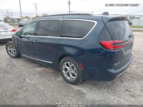 2C4RC1GG2NR163687 — 2022 Chrysler Pacifica, фото 4 с аукциона IAAI, Передняя часть