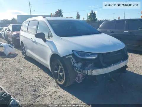 2C4RC1GG7SR601731 — 2025 Chrysler Pacifica, Передняя часть, фото до ремонта
