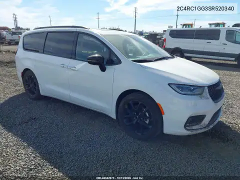 2C4RC1GG3SR520340 — 2025 Chrysler Pacifica, Передняя часть, фото до ремонта