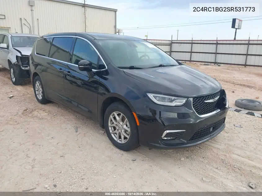 2C4RC1BG2SR531773 — 2025 Chrysler Pacifica, фото 2 с аукциона IAAI 20.10.2026, Передняя часть слева