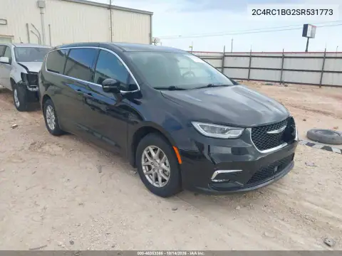 2C4RC1BG2SR531773 — 2025 Chrysler Pacifica, фото 2 с аукциона IAAI 20.10.2026, Передняя часть слева