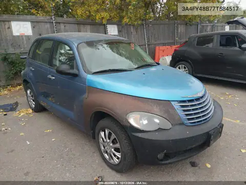 3A4FY48B77T584517 — 2007 Chrysler PT Cruiser, Град, фото до ремонта