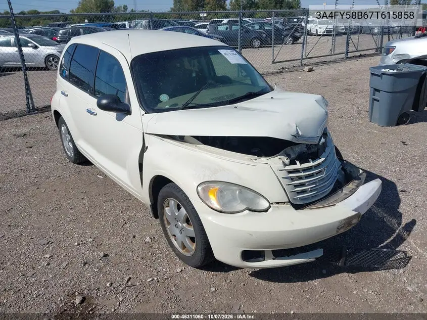 2007 Chrysler Pt Cruiser Touring VIN 3A4FY58B67T615858 фото 1