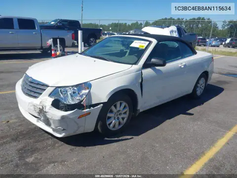 2010 Chrysler Sebring Lx VIN 1C3BC4EB8AN115634 фото 3