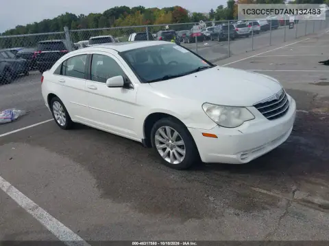 1C3CC5FD7AN132483 — 2010 Chrysler Sebring, Сзади, фото до ремонта