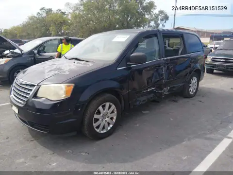 2010 Chrysler Town & Country Lx VIN 2A4RR4DE5AR151539 фото 3
