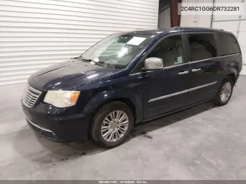 2C4RC1GG6DR732281 — 2013 Chrysler TOWN & Country, фото 3 с аукциона IAAI, Задняя часть