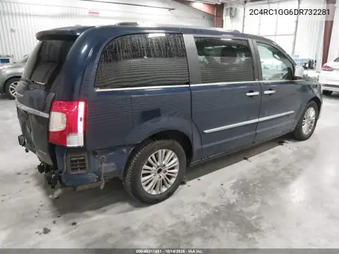 2C4RC1GG6DR732281 — 2013 Chrysler TOWN & Country, фото 5 с аукциона IAAI, Задняя часть