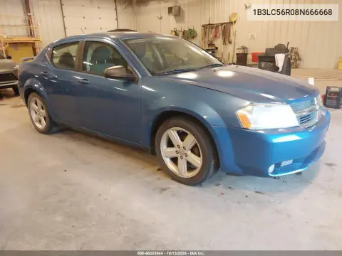 1B3LC56R08N666668 — 2008 Dodge Avenger, Естественный износ, фото до ремонта