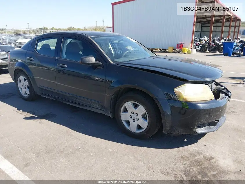 2010 Dodge Avenger Sxt VIN 1B3CC4FB9AN155107 фото 2