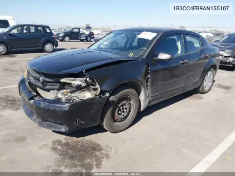 2010 Dodge Avenger Sxt VIN 1B3CC4FB9AN155107 фото 3