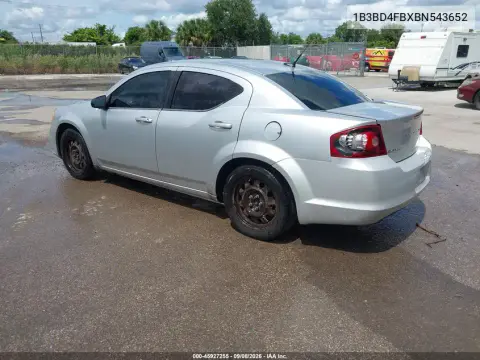 2011 Dodge Avenger Express VIN 1B3BD4FBXBN543652 фото 4